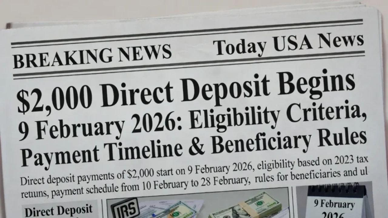 $2,000 Direct Deposit Begins February 9, 2026: Eligibility Rules, Payment Timing, and What Beneficiaries Should Know