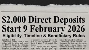 $2,000 Direct Deposits Start 9 February 2026: Eligibility, Timeline & Beneficiary Rules