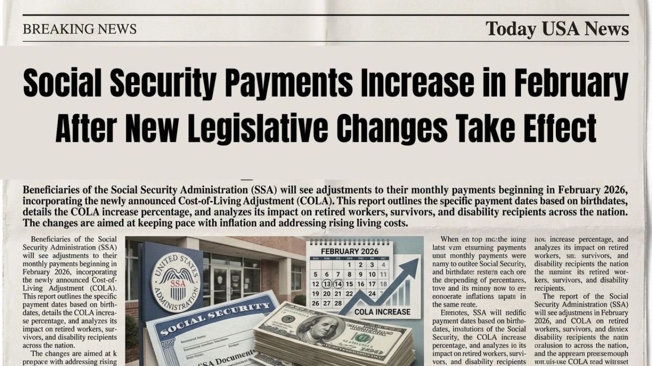Social Security Payments Increase in February After New Legislative Changes Take Effect